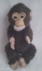 Adorable Newborn Baby Chimp Fur Real Monkey Plush Toy makes cute sounds