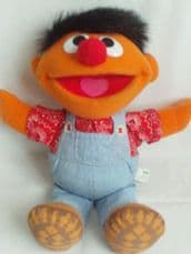 Adorable Old McDonald Talking 'Ernie' Farmer Sesame Street 1995 Plush Toy