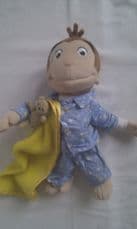 Adorable Rare Big Curious George 'Bedtime Musical' Official Monkey Plush Toy