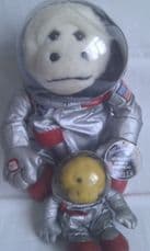 Adorable Rare Big Talking Millennium Gorilla Astronaut Plush + Tag