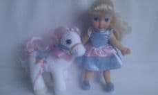 Adorable Rare My 1st 'Cinderella & her White Horse' Disney Princess Plush Toys
