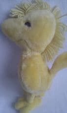 Adorable Rare Vintage Big 1972 My 1st 'Woodstock' Snoopy Squeaking Plush Toy