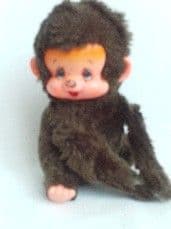 Adorable Vintage 'Monchichi Cheeky Monkey' Plush Toy