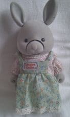 Adorable Vintage Rare Big 'Sylvanian Families Rabbit' with moving mouth Toy