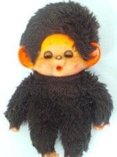 Big Rare Vintage 1970s 'Monchichi' Eyes Open & Close Plush Monkey Toy