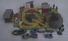 Vintage Rare 1996 Bluebird 'Thomas Tank Engine & Friends Sodor' Train Playset