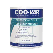 Clearance Coo-Var Suredeck Anti Slip Garden Decking Sealer - 2.5L