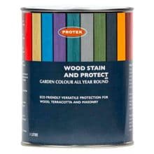 Clearance Protek Woodstain & Protect Ebony - 1L