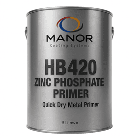 Manor HB420 QD Hi Build Zinc Phosphate Metal Primer | paints4trade.com