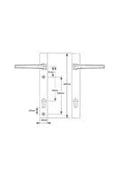 DOOR HANDLES 92mm HOPPE 