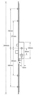 MACO 4 Roller Upvc Door Lock | Lockfinder