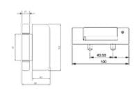 Mila Evolution Door Hinge 15/18mm