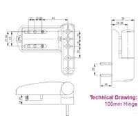 Mila Ideal Flag Hinge 85mm and 100mm