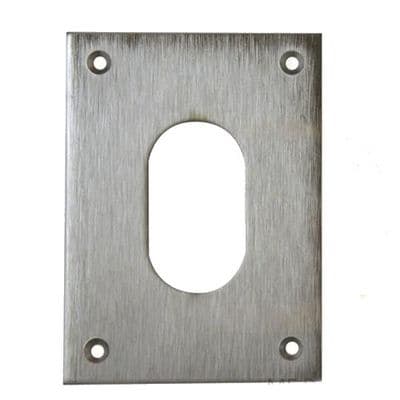 SOUBER LARGE SCREW  ON OVAL ESCUTCHEON