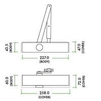 VIER VDC0025 HEAVY DOOR CLOSER SIZE 2-5