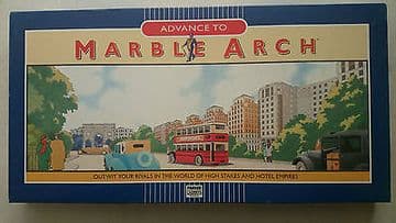 Advance to Marble Arch Game By Parker 1985