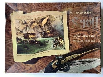 Battle of the First of June 1794 - 700 Piece Scroll Jigsaw By Waddingtons 1970