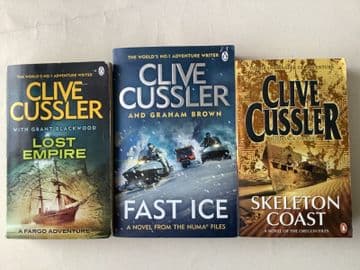 Clive Cussler Book Bundle: Fast Ice, Lost Empire, Skeleton Coast (Paperbacks)