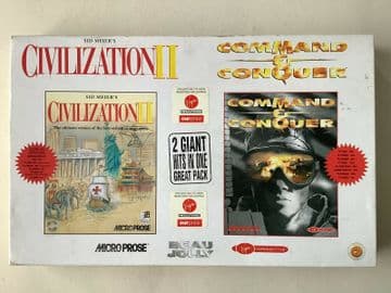 Command & Conquer / Civilization 2 (PC 1997) - Big Box Edition