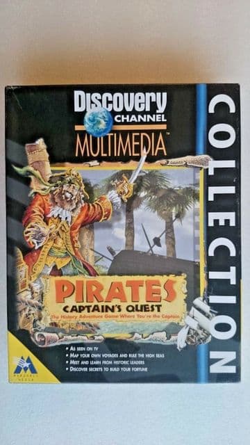 Discovery Channel Pirates Captains Quest ( PC Windows 1996) - Big Box Edition