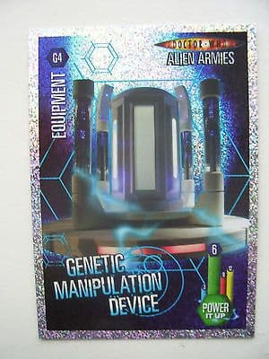 Doctor Who Alien Armies Genetic Manipulation Devive Ark G4 Card