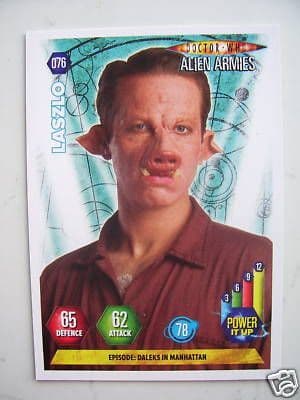Doctor Who Alien Armies Laszlo 76 Card