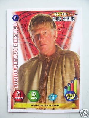 Doctor Who Alien Armies Lucius Petrus Dextrus 131 Card