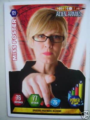 Doctor Who Alien Armies Miss Foster 121 Card
