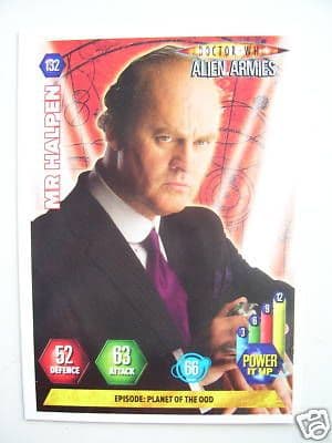 Doctor Who Alien Armies Mr Halpen 132 Card