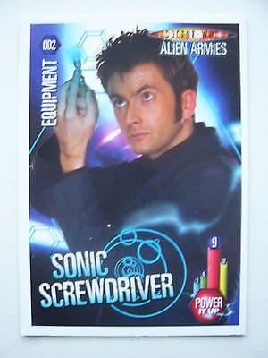 Doctor Who Alien Armies Sonic Screwdriver  002 Card