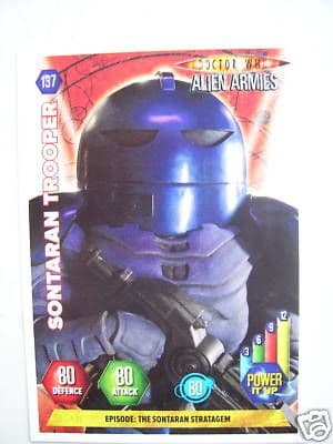 Doctor Who Alien Armies Sontaran Trooper  137 Card