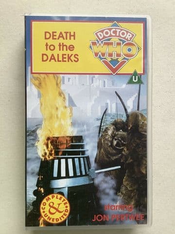 Doctor Who - Death To The Daleks (VHS, 1995) - Jon Pertwee