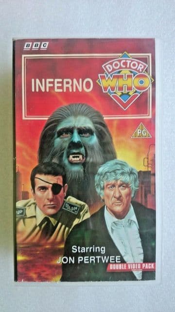 Doctor Who - Inferno (VHS, 1994, 2-Tape Set) - Jon Pertwee