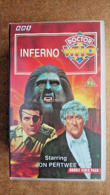 Doctor Who - Inferno (VHS, 1994, 2-Tape Set) - Jon Pertwee - TAPES SEALED