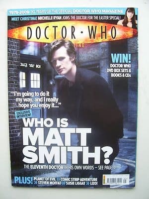 Doctor Who Magazine issue 405 Who is Matt Smith
