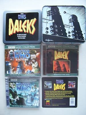 Doctor Who Power of the Daleks and Evil of the Daleks CD Audio Tin Set  RARE