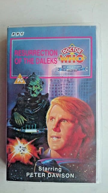 Doctor Who - Resurrection Of The Daleks (VHS, 1997) - Peter Davidson