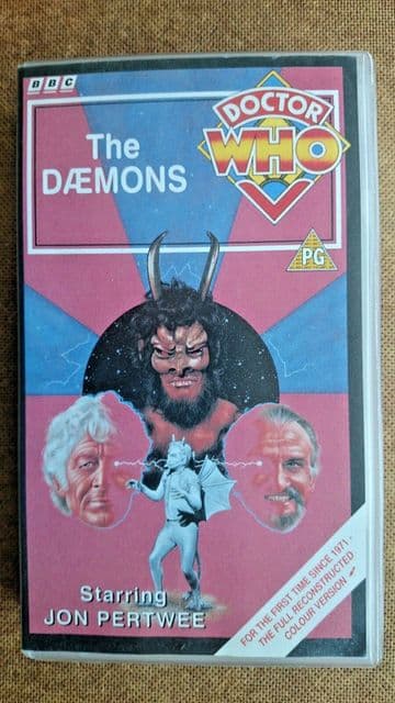 Doctor Who - The Daemons (VHS, 1995, Full Reconstructed Colour Version)