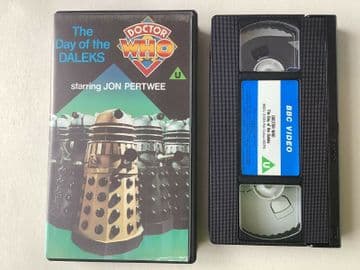 Doctor Who: The Day of the Daleks (VHS; 1986, BLUE LABEL ) - Jon Pertwee
