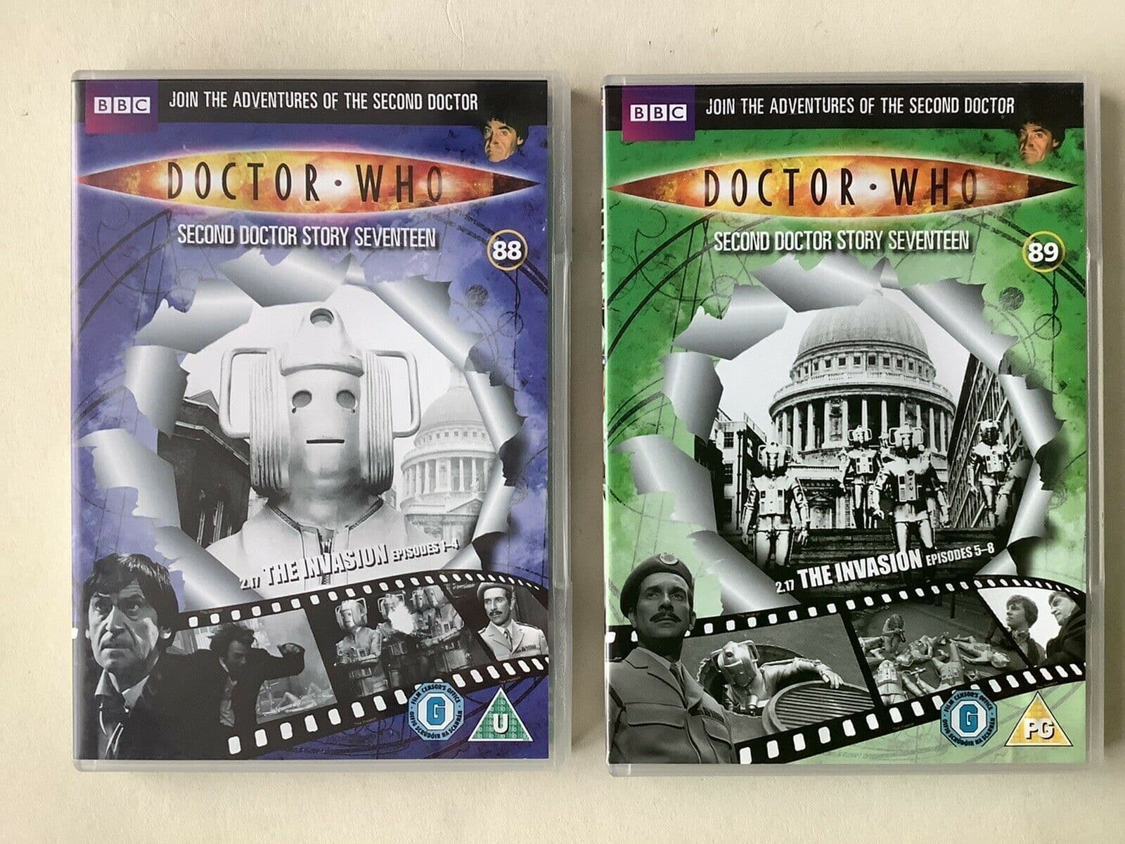 Doctor Who The Invasion 2 X DVD Set 2012 - Patrick Troughton