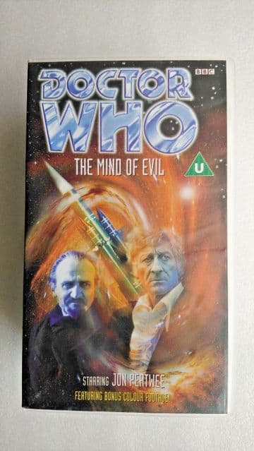 Doctor Who - The Mind Of Evil (VHS, 1998, 2-Tape Set) - Jon Pertwee