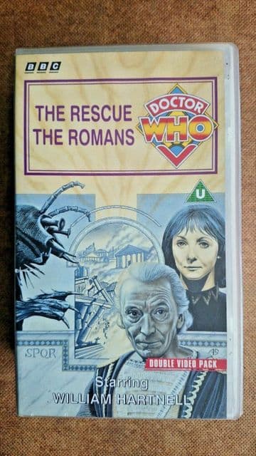 Doctor Who - The Rescue/The Romans (VHS, 1994, 2-Tape Set) - William Hartnell