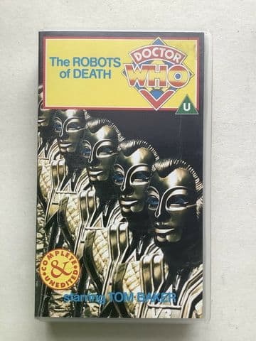 Doctor Who - The Robots Of Death - Complete And Unedited (VHS, 1995) - Tom Baker