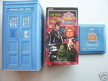 Doctor Who The Trial of a Time Lord Tardis Tin Set