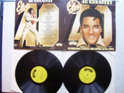 Elvis Presley 40 Greatest Hits  Double LP