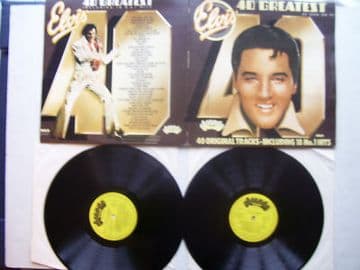 Elvis Presley 40 Greatest Hits Double LP