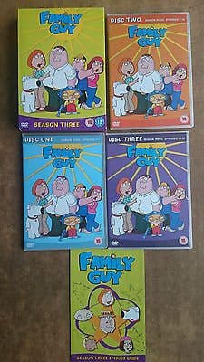 Family Guy Season Three 3 x DVD Set