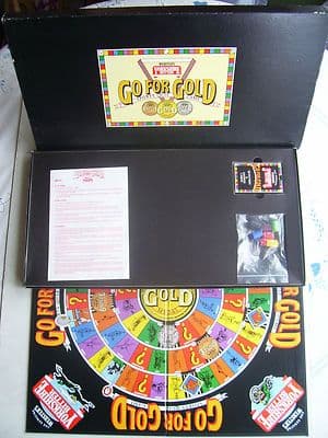 Go For Gold Sports Quiz Game By Webster Yorkshire Bitter Promotions Ultra rare