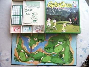 Gopher Greens Golf Board Game 1993