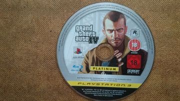 Grand Theft Auto 4 (PS3 2009) Game Disc Platinum Edition
